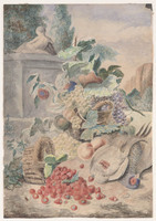 KT 2009 055
<br/>
Stilleven met fruit en gevogelte
<br/>
<em>Jong, Lambertus de (1838-1923)</em>